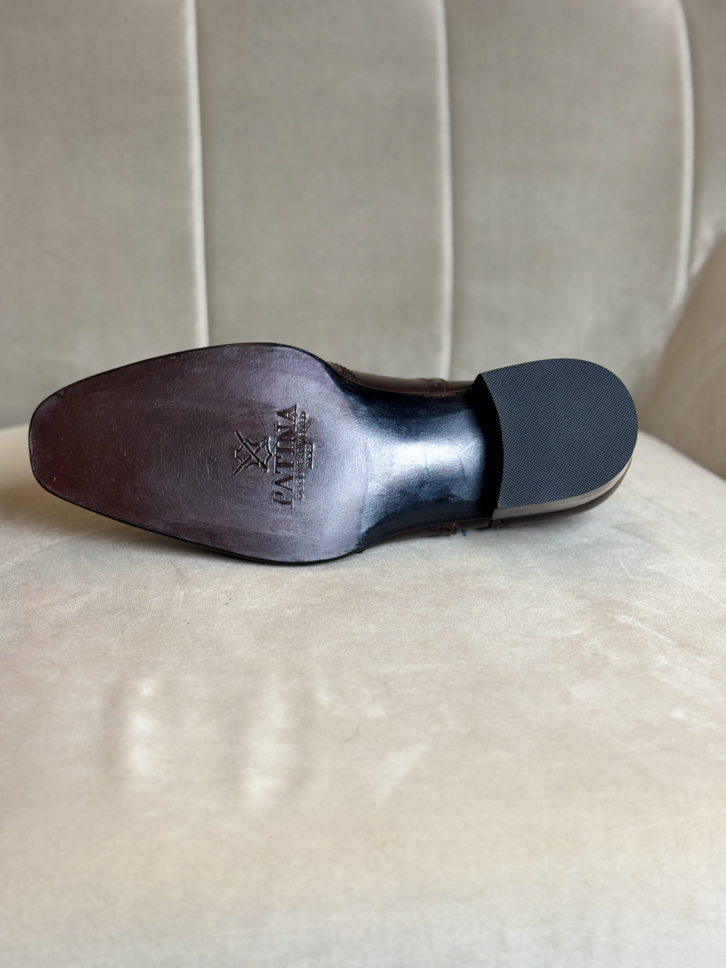 Dark burgundy oxford