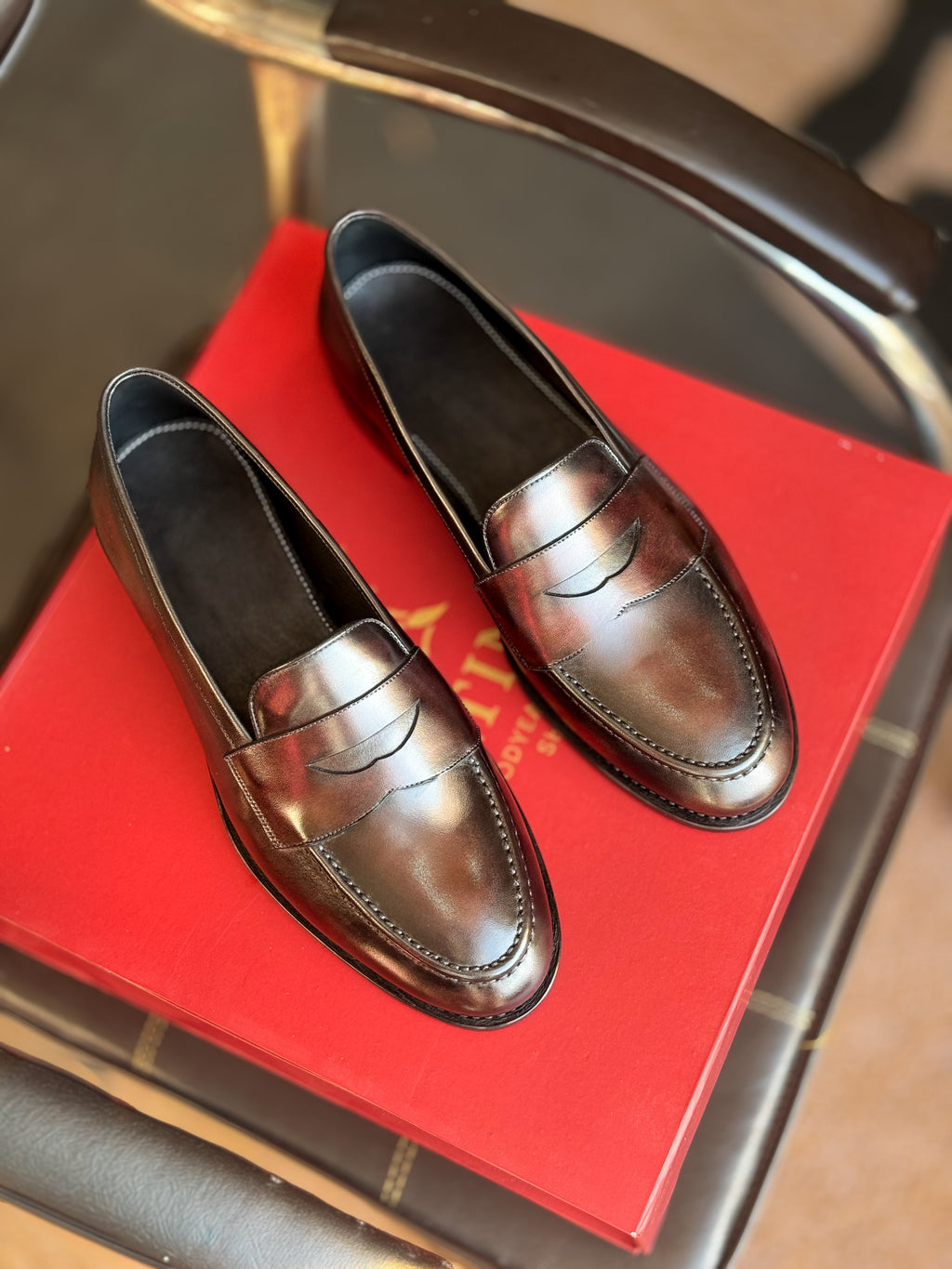 Burgundy Black Penny