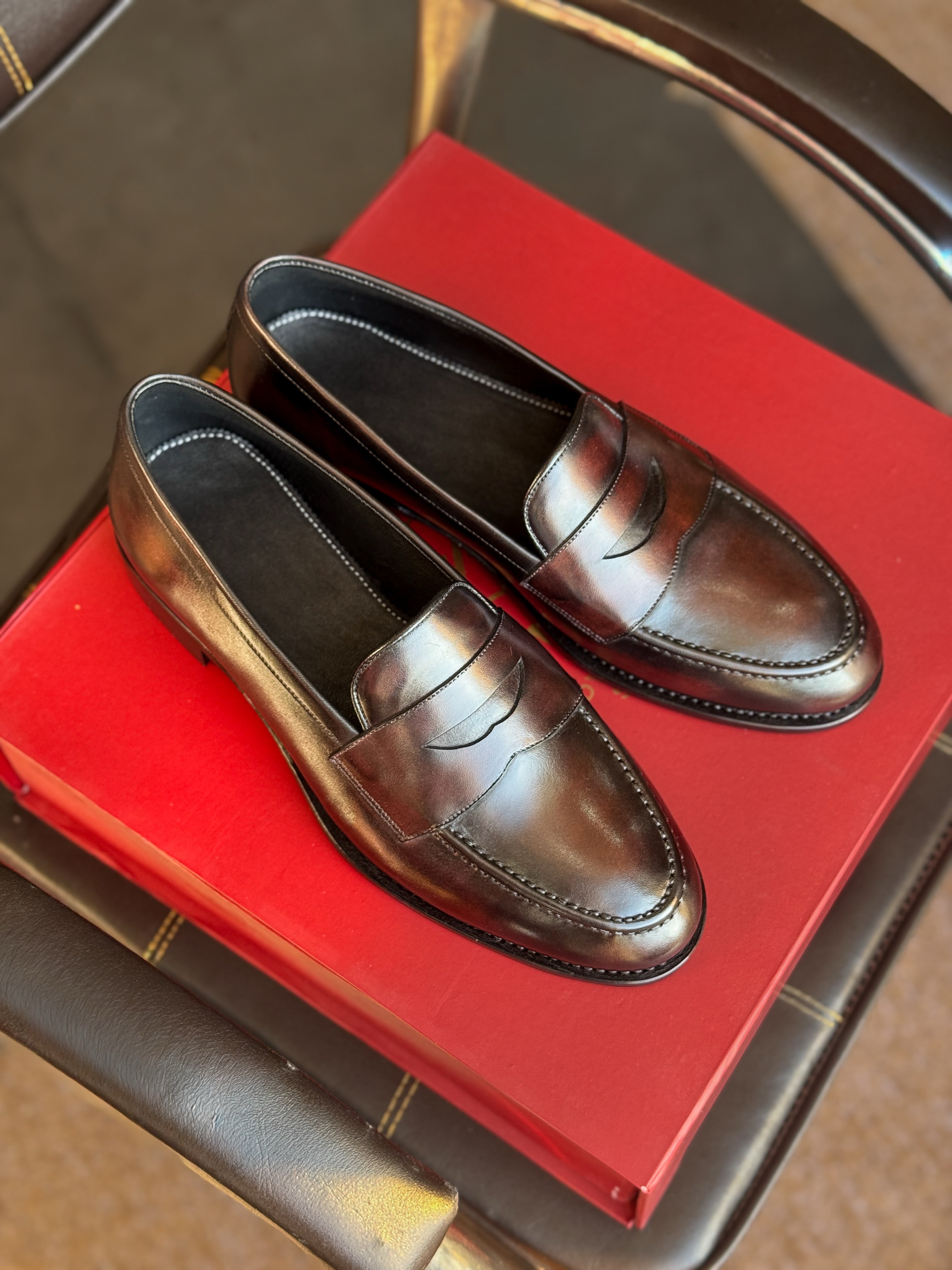 Burgundy Black Penny