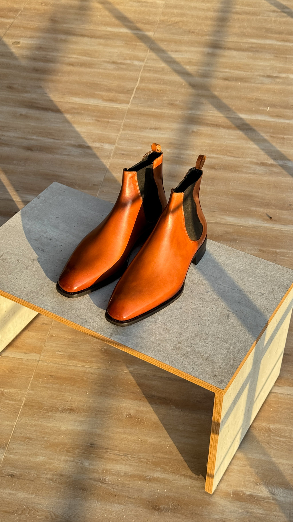 tan chelsea boots
